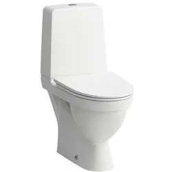 Laufen, Toilette + Bidet, KOMPAS Spülrandlose Toilette offen P-Schloss, weiss