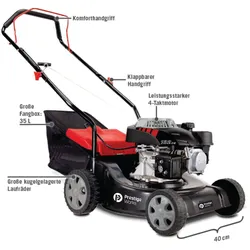 Prestige Works Benzin-Rasenmäher MP132-40