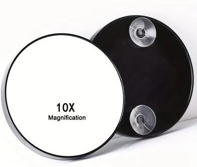 Fusion Finds Magnifying Makeup Mirror With Strong Suction Cup For Precision Makeup & Skincare 10x