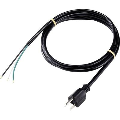 Sygonix SY-5043454 Strom Anschlusskabel Schwarz 2.00m