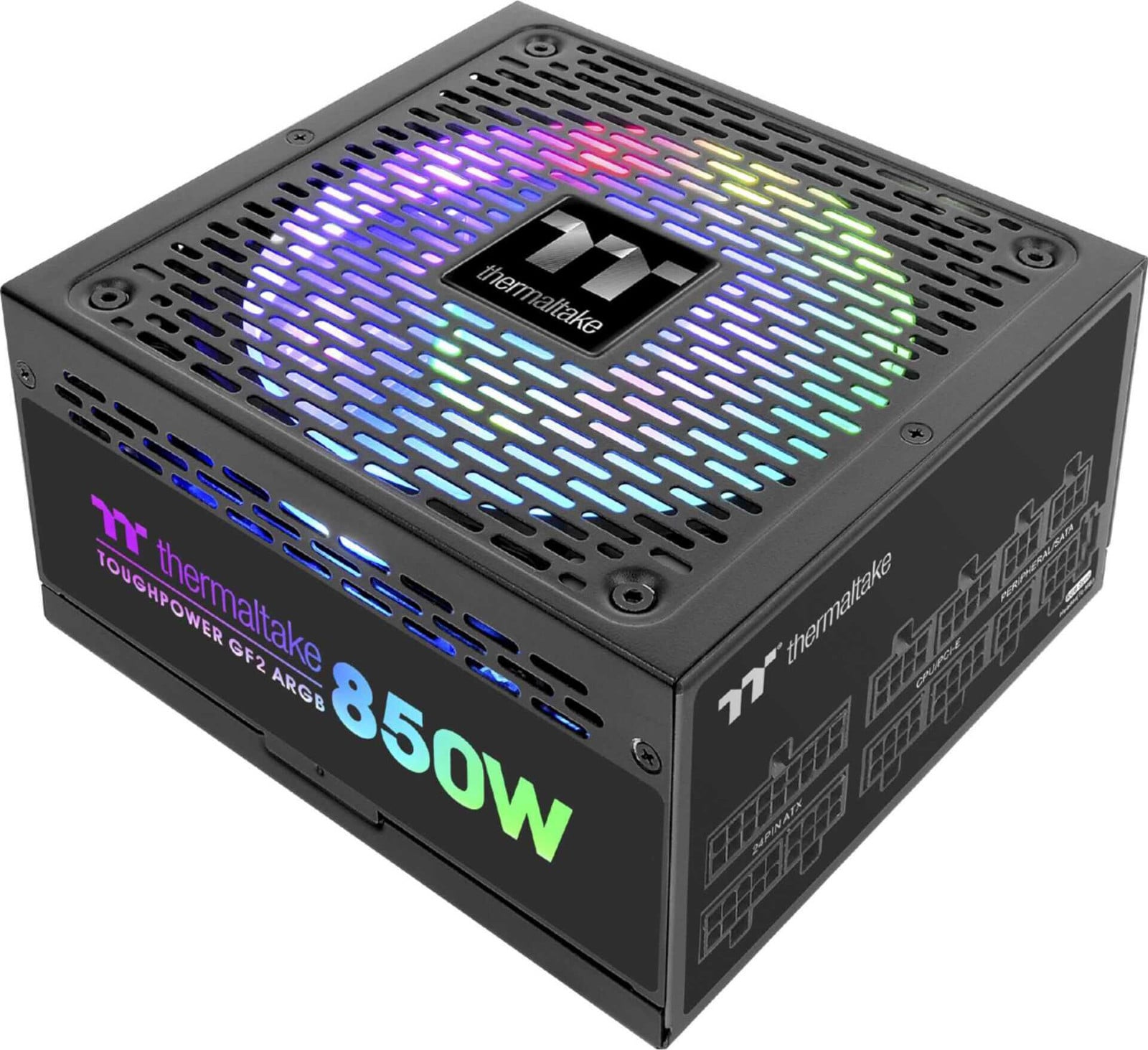 Thermaltake Toughpower GF2 ARGB 850W voeding, zwart, 850 Watt, 6x PCIe, kabelmanagement