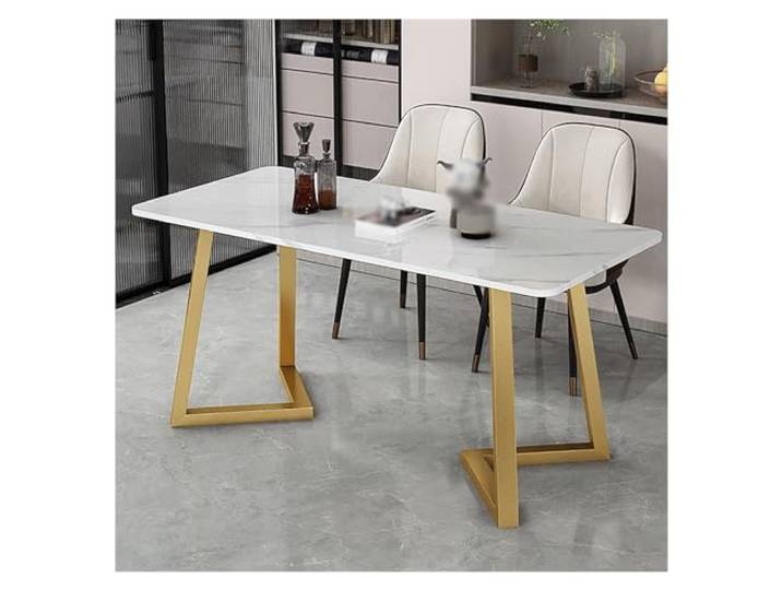 JIiopCFegh Tischbeine, Industrielles 2er-Set, robuste, hohe Schreibtischbeine aus Metall(Gold,72x45cm)