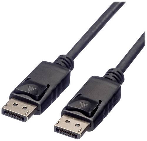 Roline green DisplayPort Anschlusskabel DisplayPort Stecker 2.00 m Schwarz 11.44.5762 Geschirmt, TPE-Mantel, Halogenfrei DisplayPort-Kabel