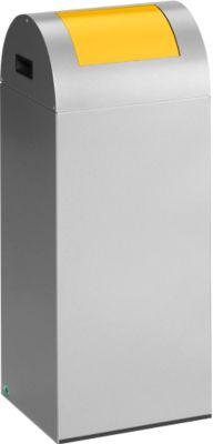 Selbstlöschende Wertstoff-Abfallsammler 55R, silber/gelb