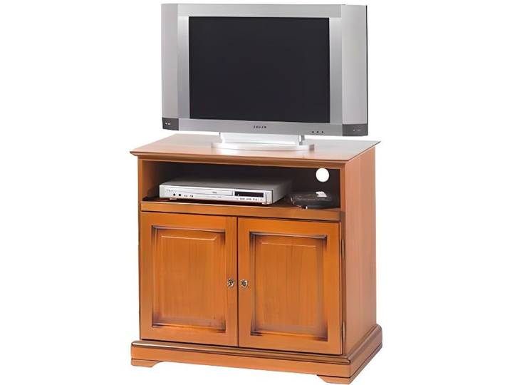 MEUBLE TV HIFI STYLE LOUIS PHILIPPE 2 PORTES