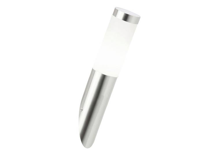 Brilliant Aussenwandleuchte, Edelstahlfarben, Kunststoff, 7.5x39.8x7.5 cm, Lampen & Leuchten, Aussenbeleuchtung, Aussenleuchten