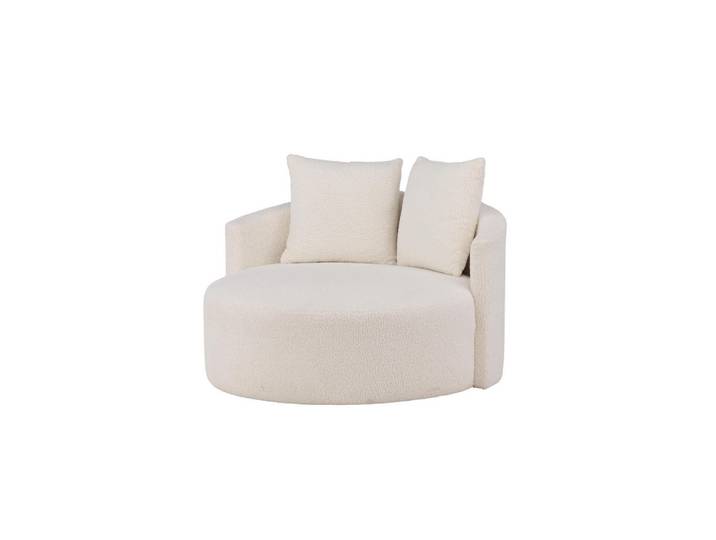 Furnlux Sessel Kelso Beige 110x110x72 cm, 110x72x110 cm, Wohnzimmer, Sessel, Polstersessel