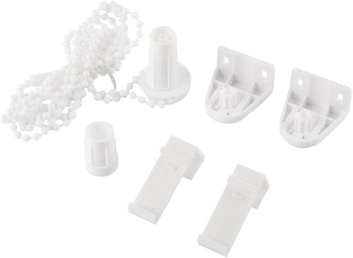 Reparatieset voor rolgordijnen met 17 mm kunststof koppelingshouder en parelketting