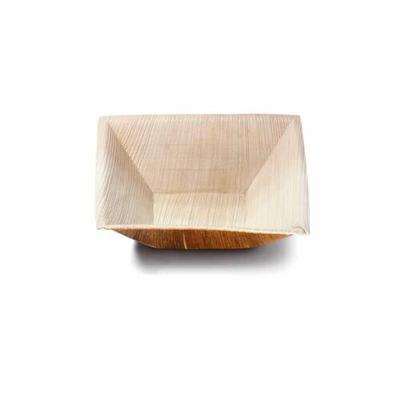 Ekoe Plastic Free Solutions Ekoe Quadratische kompostierbare Palmblatt-Suppenteller 25 Stk