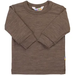 Joha Shirt langarm Wolle/Seide, braun, 68