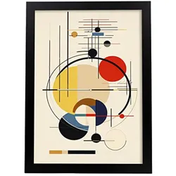 POSTER Bauhaus A3 Schwarzer Rahmen