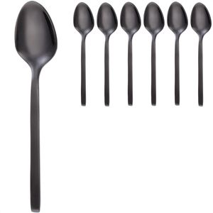 Gräwe Espressolöffel Lissabon, 10 cm, Edelstahl 18/10, schwarz, 6 Stück