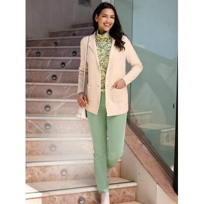 Cardigan CLASSIC BASICS, Damen, Gr. 54, beige (elfenbein), 100% Polyacryl, unifarben, Strickjacken