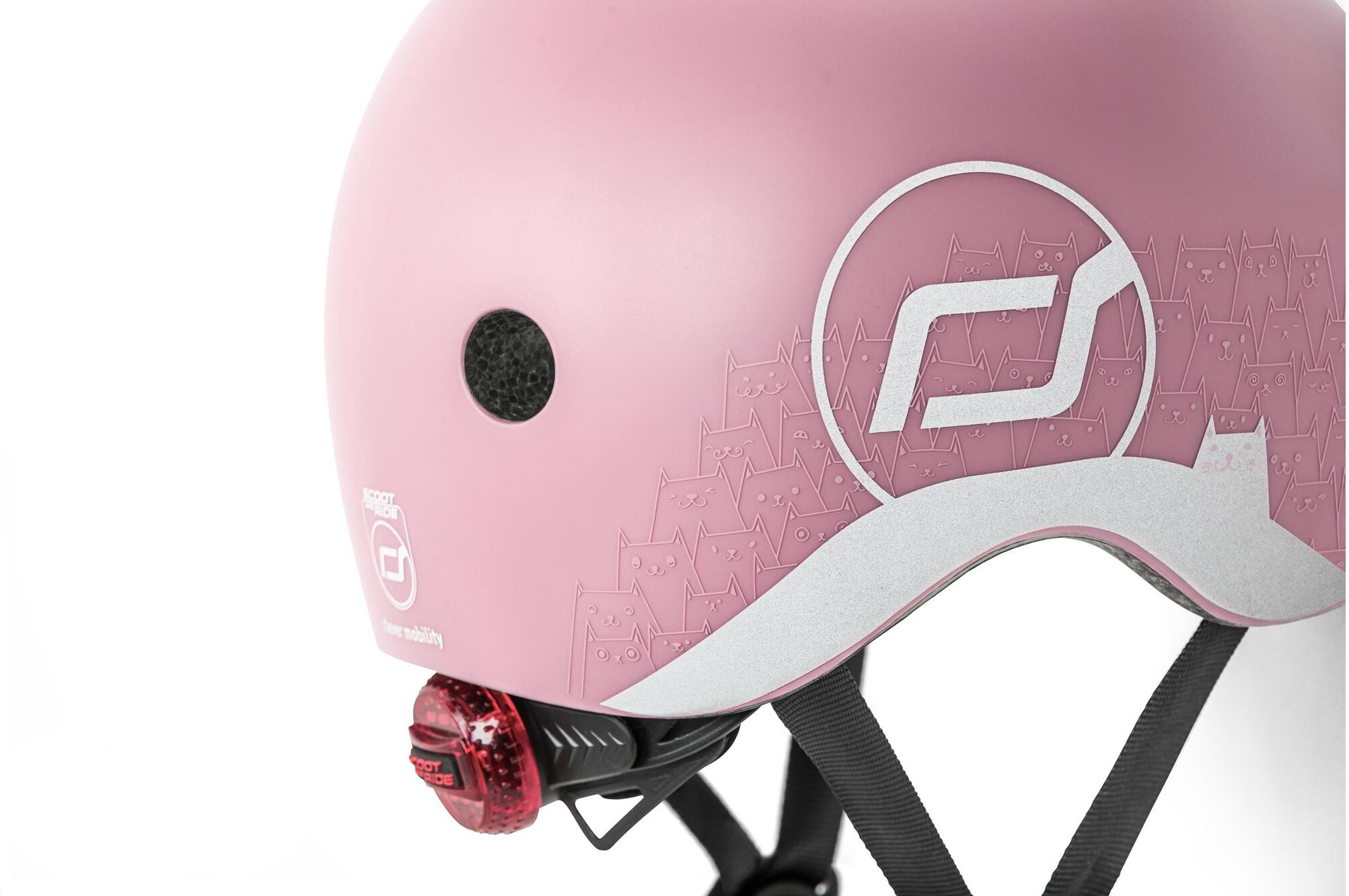 Kinderhelm "Scoot and Ride Rose XXS-S", rosa, Helme, Kinder, Kopfumfang: 45cm - 51cm, Kinderhelm, LED-Licht rosa Kopfumfang: 45cm - 51cm
