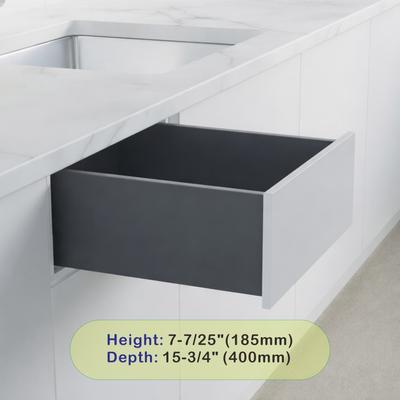 "Dowell 7.3"" Universal Slim Metal Drawer Sides and Slides Kit"