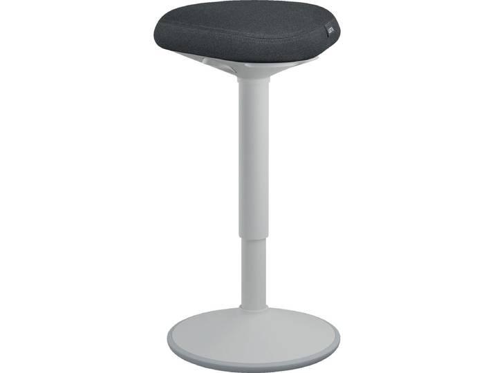 Leitz Ergo Active Zit Sta Kruk met Comfortzitting - Bureaukruk - Ergonomische Kruk - Grijs
