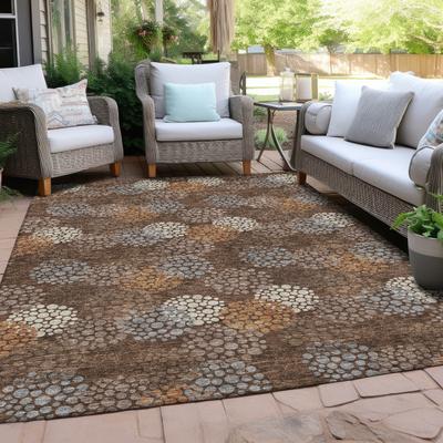 Addison Rugs Machine Washable Indoor/ Outdoor Chantille Modern Bubbles Rug