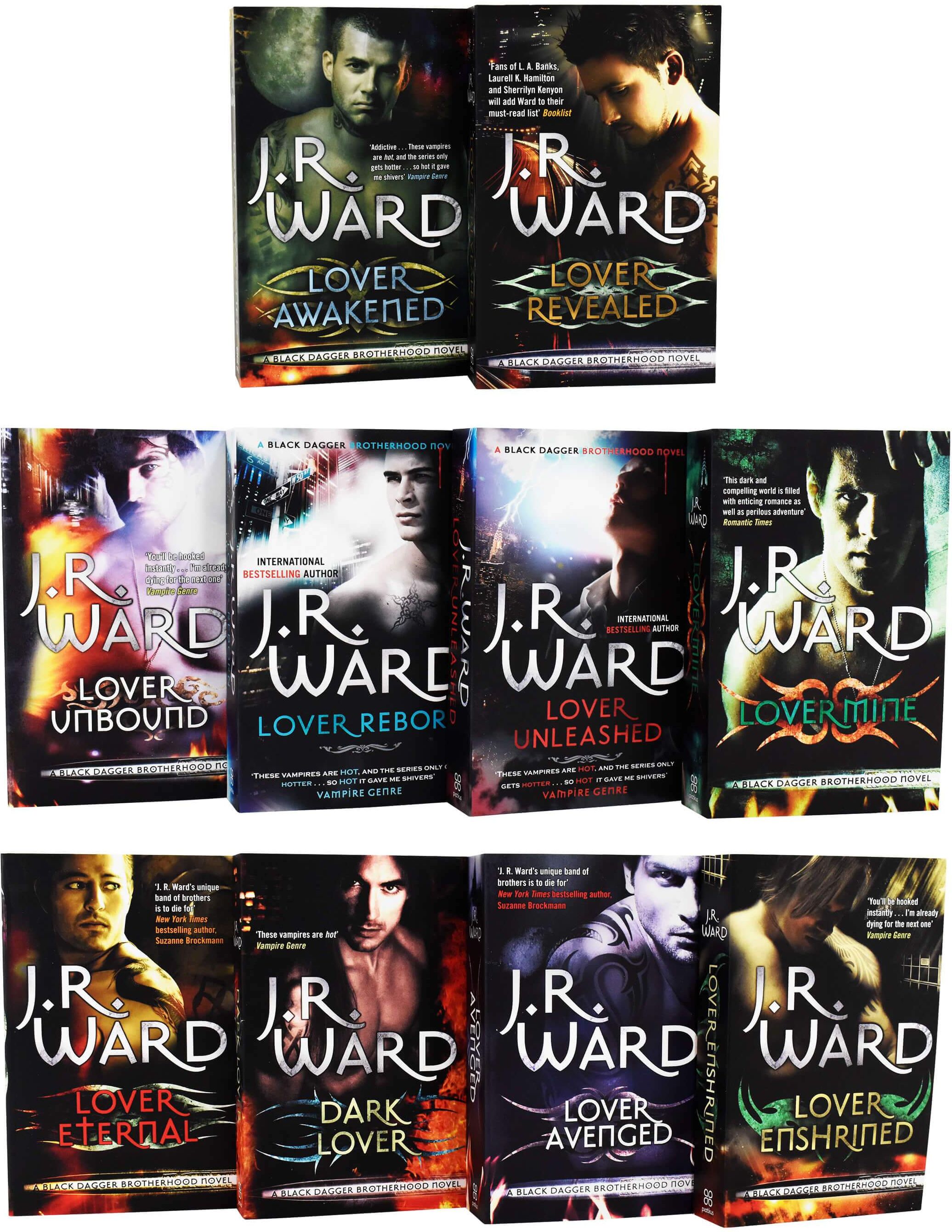 Piatkus Black Dagger Brotherhood World Series 10 Books Collection Set by J.R. Ward