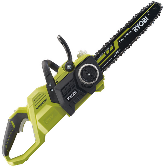 RYOBI BRUSHLESS RY36CSX35A-0 - Tronçonneuse à batterie Max POWER 36V - Guide de 35 cm - SANS BATTERIE NI CHARGEUR