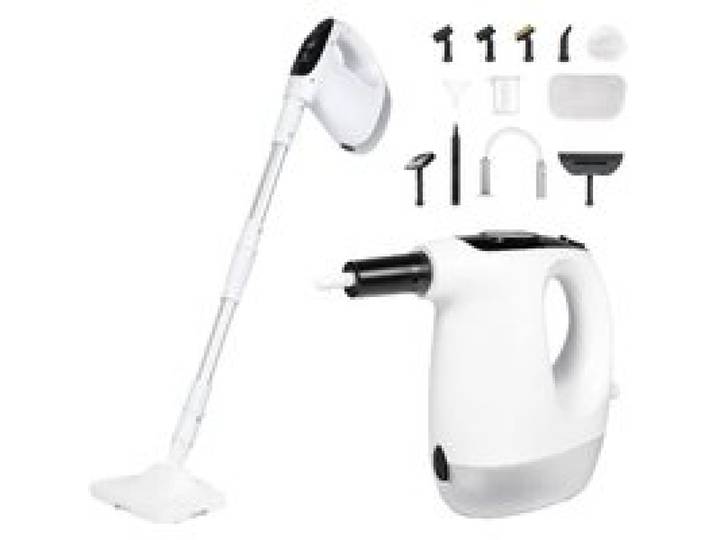 Nettoyeur Vapeur 1200 W 2 En 1 Nettoyeur Vapeur Portable Pour La Maison Réservoir De 500 Ml 3 Niveaux De Vapeur 11 Accessoires