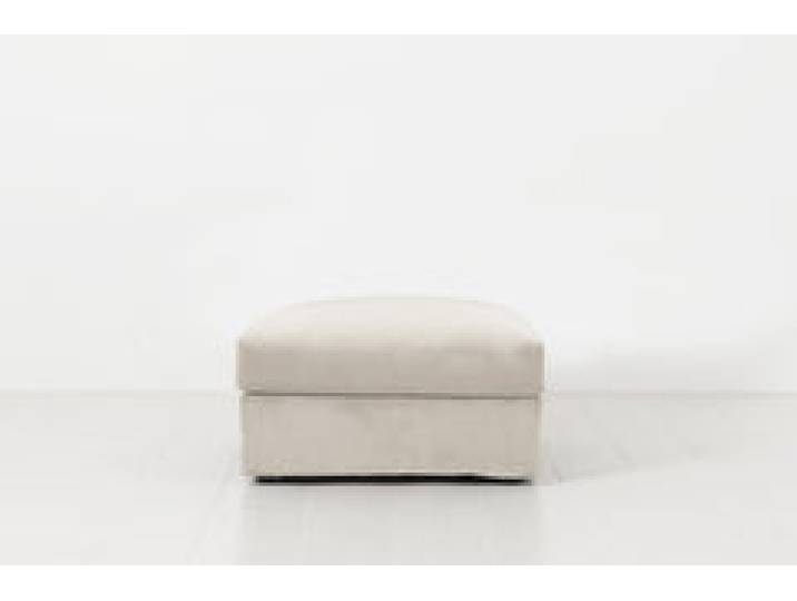 Polsterhocker Model 06, Knochenweiß