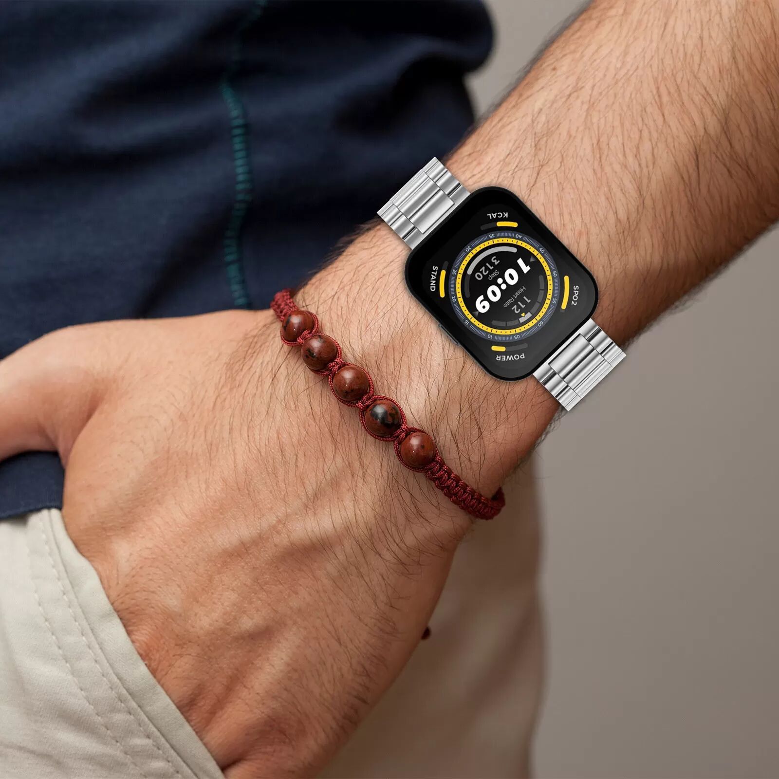 INF Edelstahl-Uhrenarmband für Huami, Garmin, Vivomove und Huawei