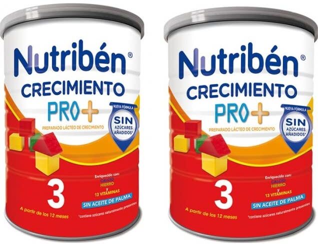 NUTRIBEN Pack Leche Crecimiento Pro+ 3 2x800 g