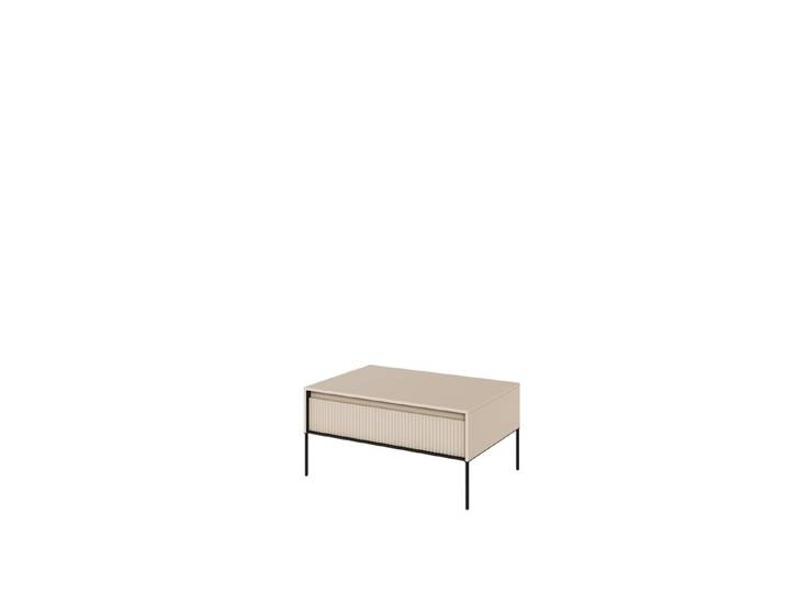 Friderik-EU Couchtisch Trend TR-09 Couchtisch mit Stauraum Gerillte Möbelfronten,100x50x70 cm