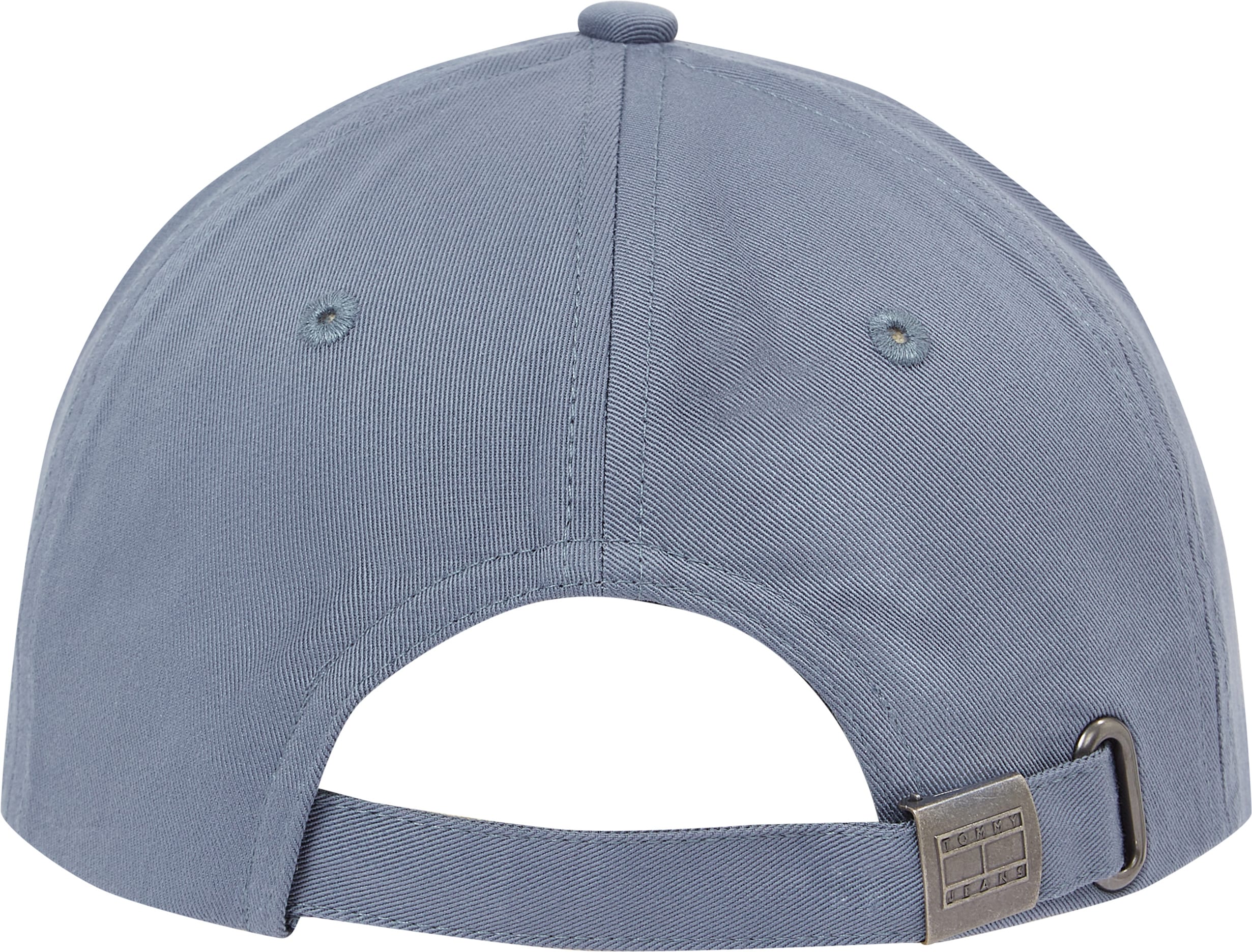 Baseball Cap TOMMY JEANS "TJW TJ SCRIPT CAP", Damen, blau (blau moment), Web, Baumwolle, unifarben, Caps Baseball Cap, Mit festem Schirm