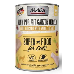 MAC ́s CAT Huhn PUR mit Gelfügelherzen 6x400 g