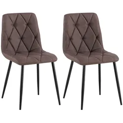 2er Set Esszimmerstuhl Clairton Stoff