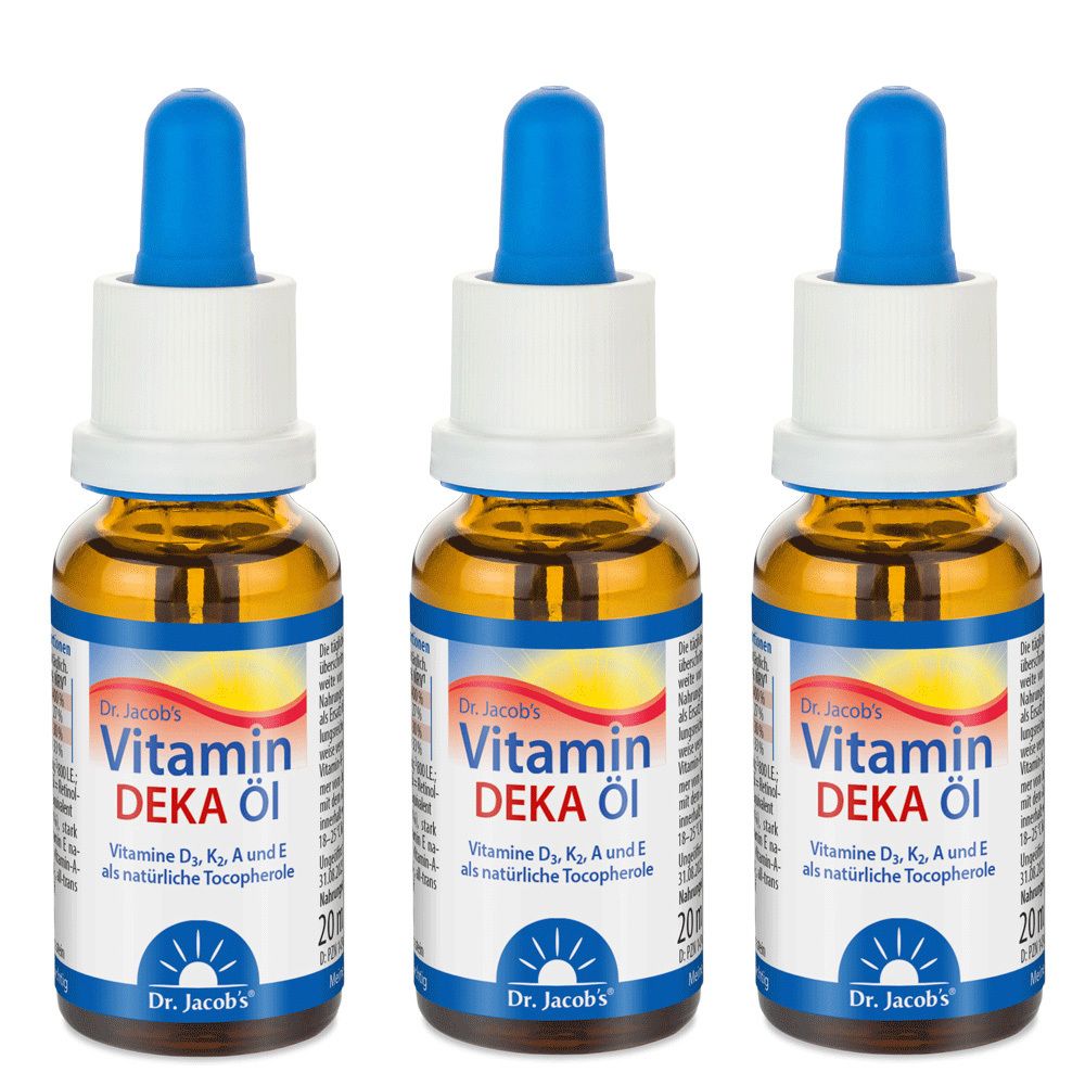 Vitamin Deka OEL DR Jacobs 3er-Pack 3x20 ml Tropfen zum Einnehmen