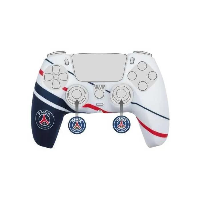 Konix Naruto Shippuden Protective Case voor DualSense PS5 Controller - Silicone met Thumb Grips - Blauw, Wit en Rood