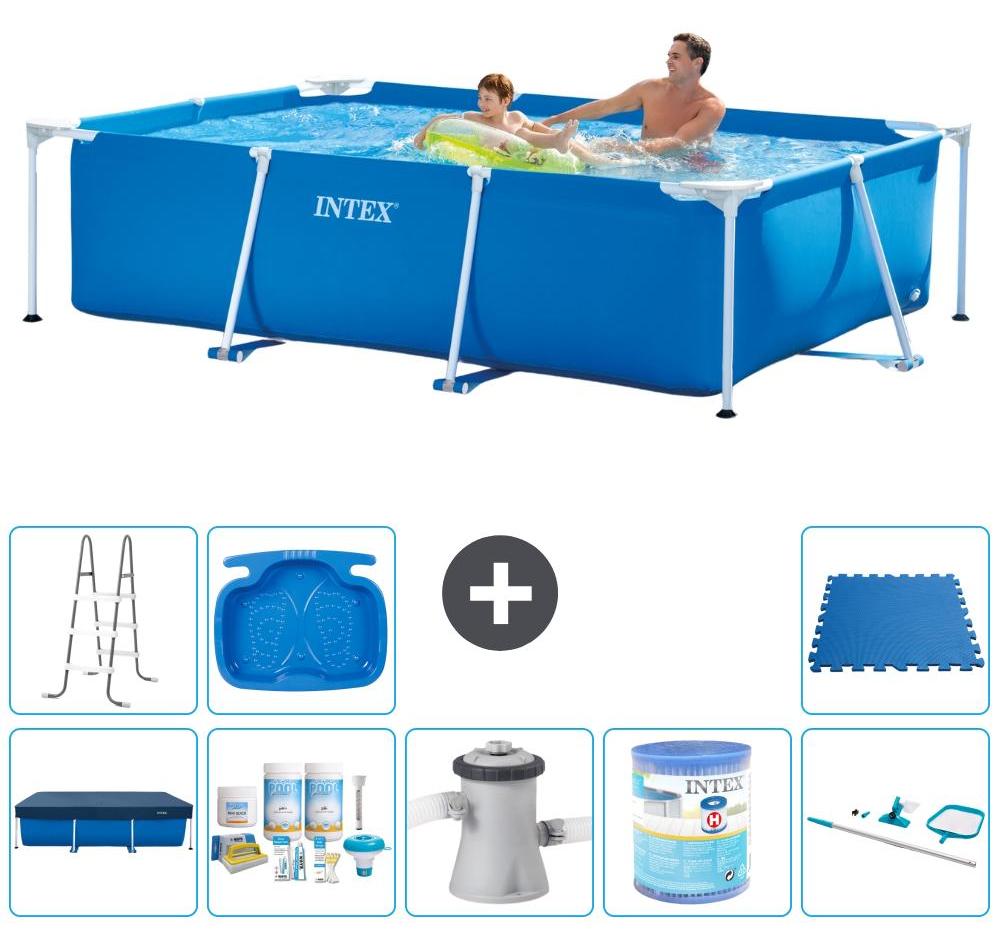 Rechteckiger Frame Pool - 260x160x65 cm - 9-teilig S40101