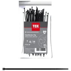 TOX Kabelbinder Clip 4,8 x 200 mm schwarz