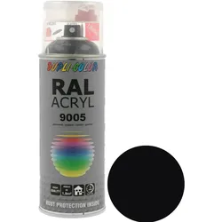DUPLI-COLOR  Spraydose  RAL-Acryl  tiefschwarz  glänzend  400  ml  RAL  9005