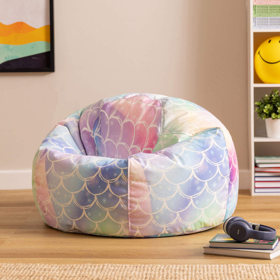 icon Kids Ombre Leopard Print Classic Bean Bag, Multicolour Multi Small