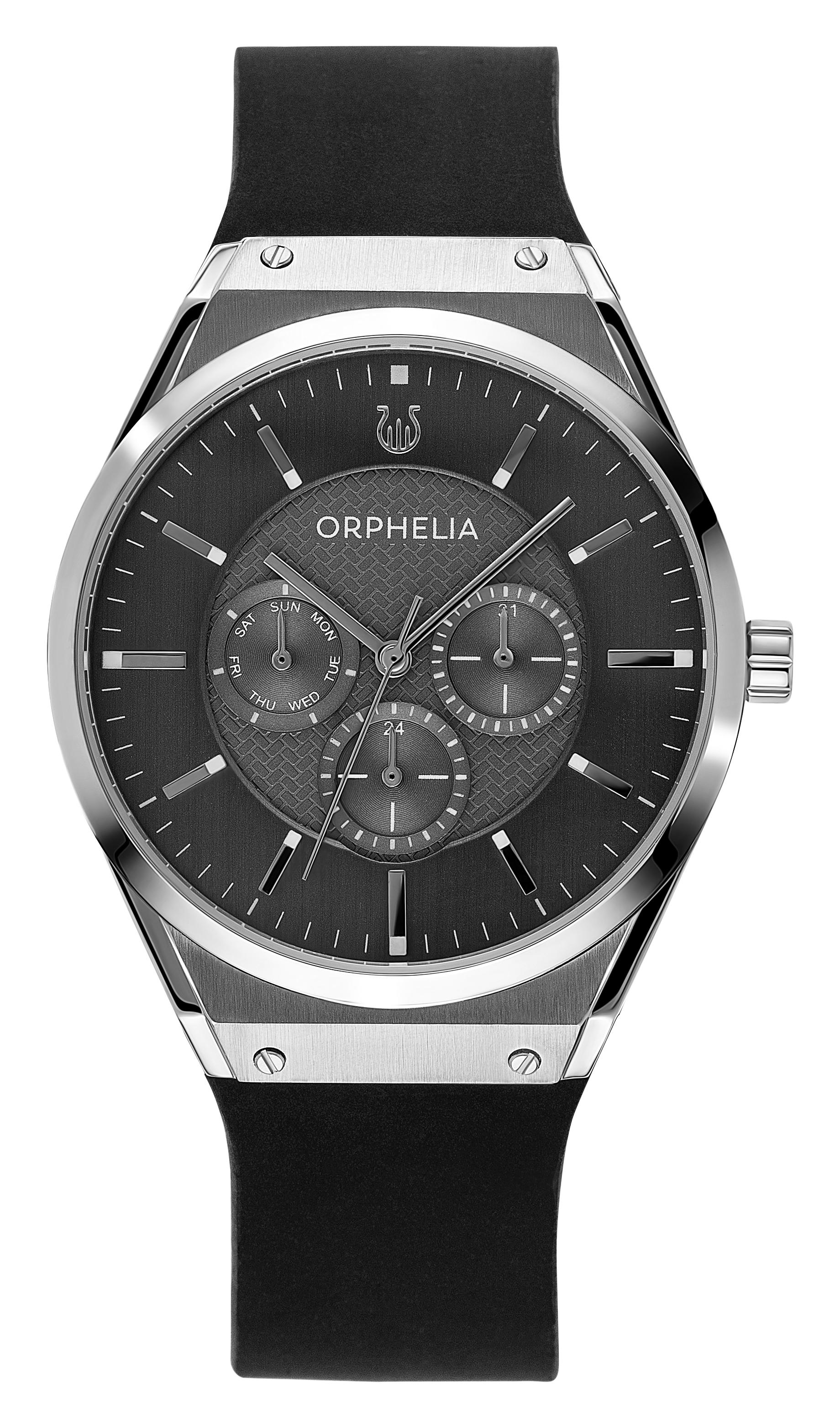 Orphelia Saffiano herenhorloge Zwart OR71905