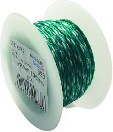 PÖSAMO Cordeau de maçon PP jaune/blanc 2,0mm x 100m sur bobine (2400800062)