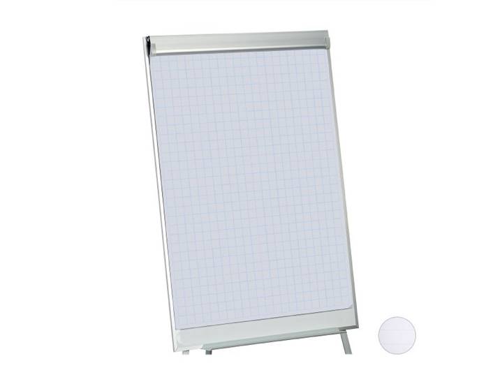 Relaxdays 2x Flipchart Papier, kariert