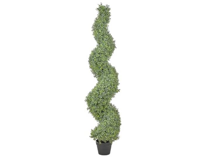 Beliani Künstliche Topfpflanze Buchsbaum Spirale Innen- & Außen 158cm Buxus Spiral Tree