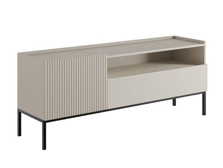Compleo TV-Schrank klein 150 cm breit KELLY, Elegant TV Möbel mit Lamellen