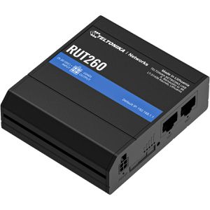 Teltonika WLAN-Router RUT260, RUT260000000, 4G LTE, bis 300 Mbit/s LTE, Wi-Fi 4, Mesh, Digital-I/O, PoE-In