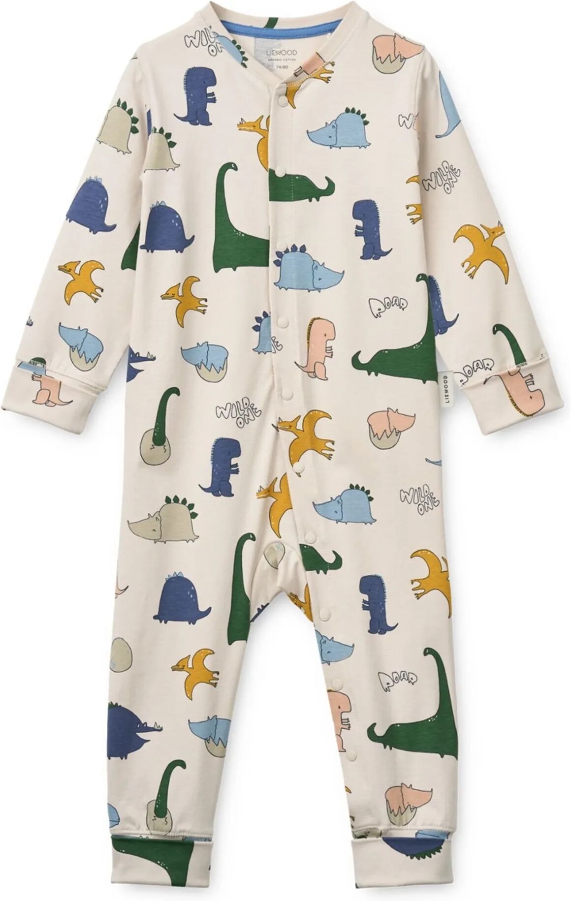 Liewood Pyjama Birk Dinosaures Coton Bio Sable 3/6 mois