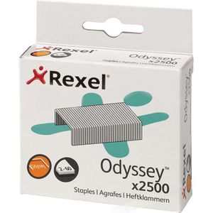 Rexel Heftklammern Typ Odyssey, 2 - 60 Blatt Heftleistung, verzinkt, 2500 Stück