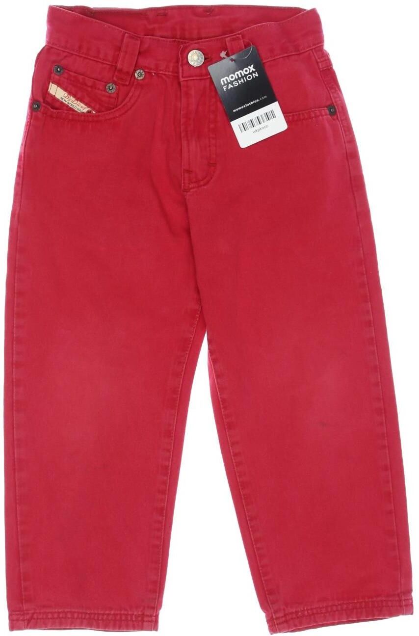 Diesel Jungen Jeans, Rot, Gr. EU 104, Baumwolle - Second Hand
