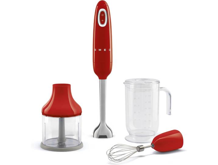 SMEG Stabmixer HBF03 , rot, B:6,5cm H:41,4cm T:6,5cm, Mixer, Stabmixer