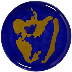Serax, Serviergeschirr, Serving Plate Blue Pepper Gold Feast