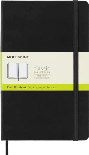 MOLESKINE L - Notizbuch mit festem Einband - unliniert - schwarz