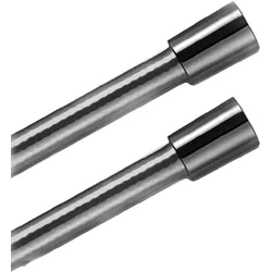 LAUFEN Kunststoff-Brauseschlauch, 1/2"x1/2", drehbare Verbindung, L=1800mm, Edelstahl-Optik, H3629800901401